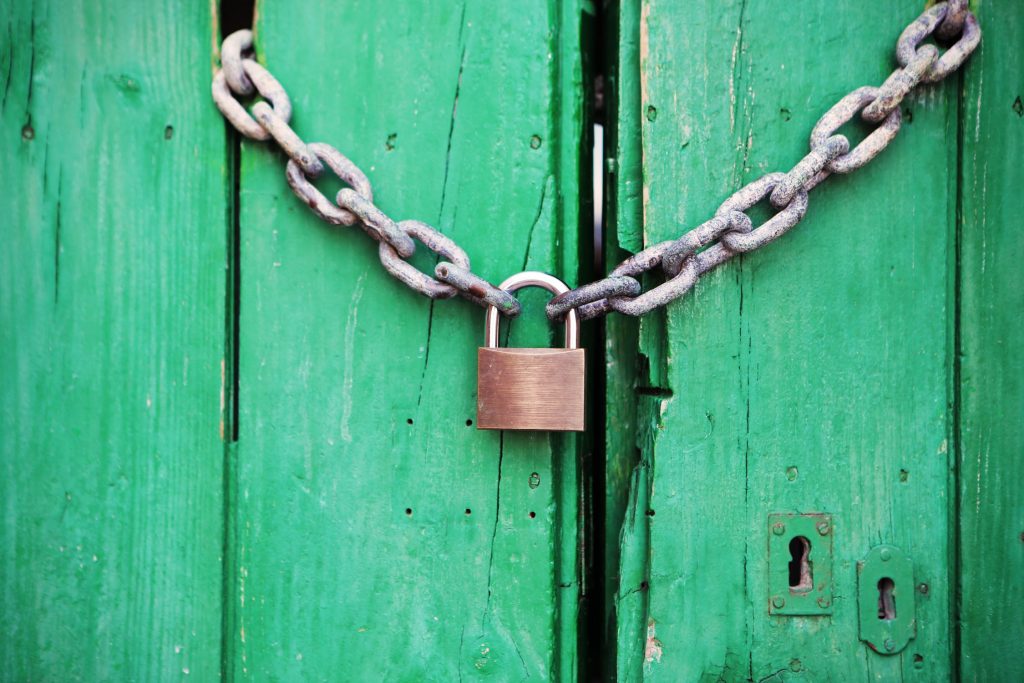door-green-closed-lock Green-Door-Lock-Chain